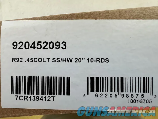 Rossi Model 92 Carbine 662205988745 Img-5