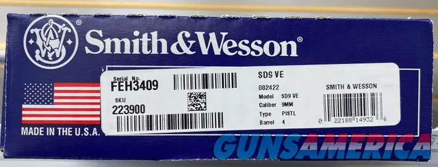 Smith & Wesson SD9 VE 022188871913 Img-2
