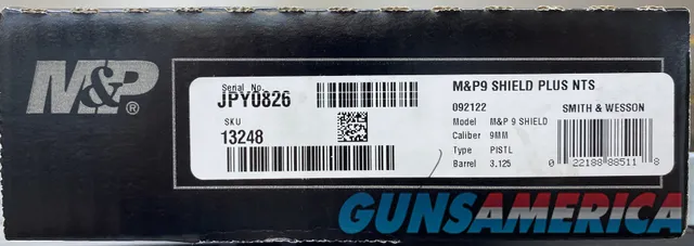 Smith & Wesson M&P9 Shield Plus 022188889062 Img-2