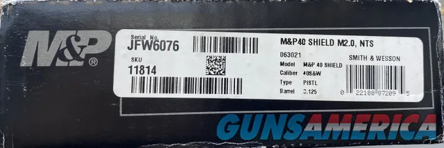 Smith & Wesson M&P40 Shield M2.0 022188872248 Img-2