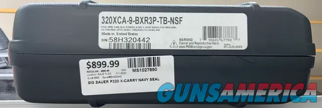 SIG SAUER P320 X-Carry Navy Seal 798681677887 Img-2