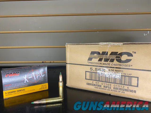 PMC X-TAC 5.56X45MM 62GR GREEN TIP FMJ 1000 ROUNDS FACTORY NEW
