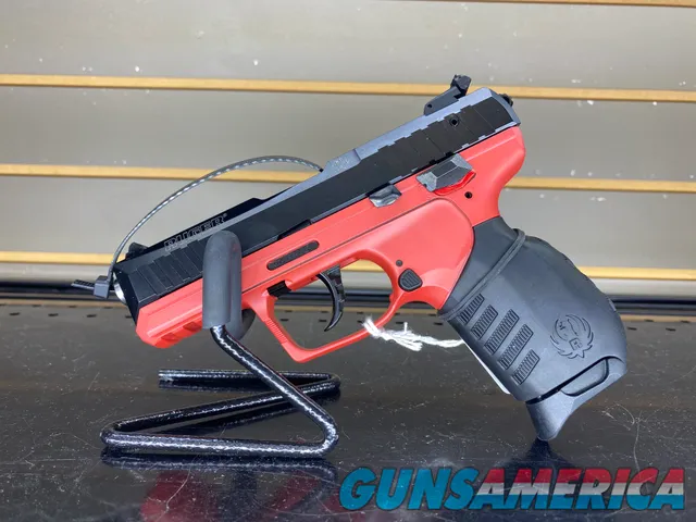 RUGER SR22 BLK/RED 22LR 10+1 3.5" IRON VALLEY EXCLUSIVE 3622 NEW