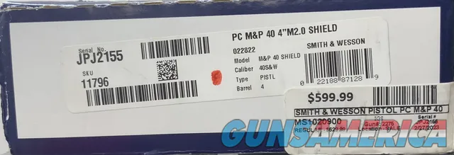 Smith & Wesson M&P40 Shield M2.0 022188873573 Img-2