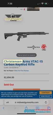 Christensen Arms OtherCA-15VTac .223 wylde 16”  Img-3