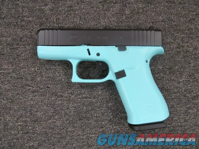 Glock 43X Robins Egg Blue--Apollo Custom--ACG-00866