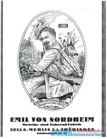 Emil V Nordheim Zella-Mehlis Vono Sportbuchse Model 28 - 22lr