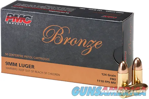 PMC PMC AMMO 9MM LUGER 124GR. FMJ 50-PACK