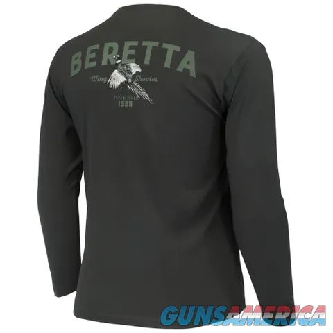 Beretta USA Corp WING SHOOTER LS T-SHIRT DARK OLIVE S
