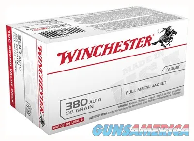 Winchester Repeating Arms Best Value FMJ Value Pack USA380VP