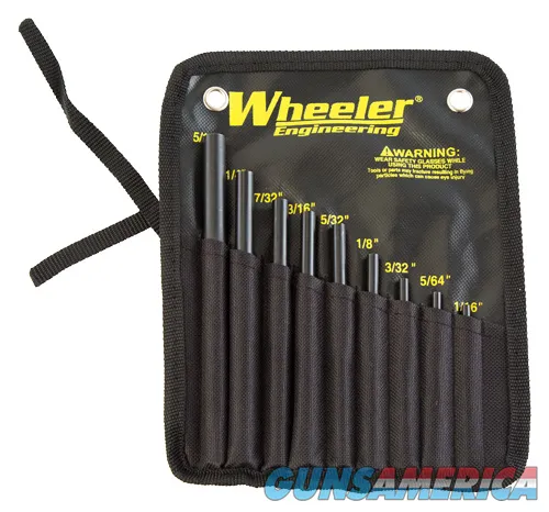 Wheeler WHEELER 9-PC ROLL PIN STARTER SET W/STORAGE POUCH