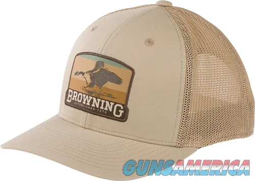 Browning BROWNING CAP SOUTH PASS 110 MESH BACK SILICONE PATCH TAN*