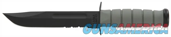 Ka-Bar KA-BAR FIGHTING/UTILITY KNIFE 7" SERR W/PLASTIC STH. F-GREEN