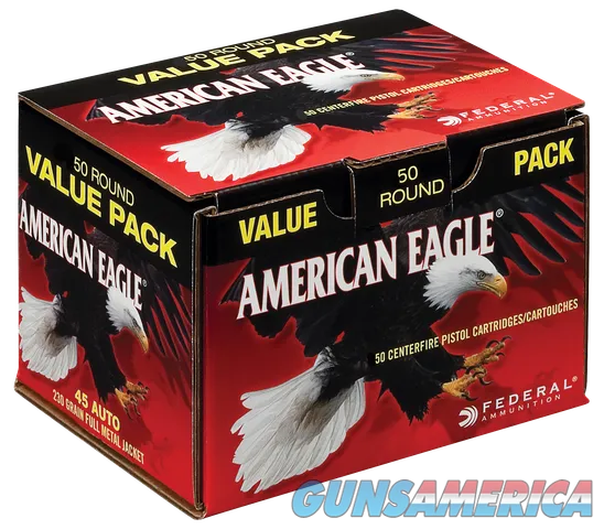 Federal American Eagle Centerfire Pistol AE45A50