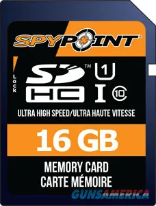 Spypoint SPYPOINT TRAIL CAM 16GB SD CARD HIGH SPEED CLASS 10 BLACK