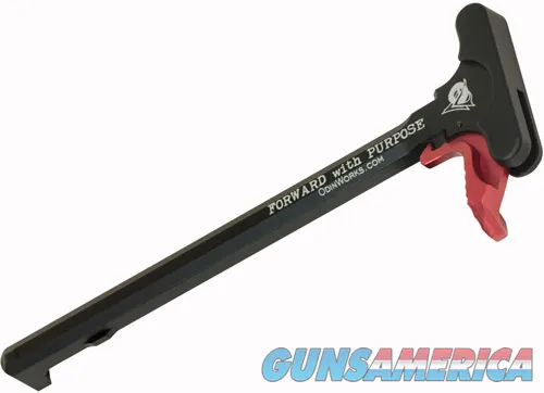 Odin Works ODIN EXTENDED CHARGING HANDLE RED FOR AR-15