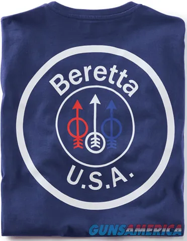 Beretta BERETTA T-SHIRT USA LOGO LARGE NAVY BLUE
