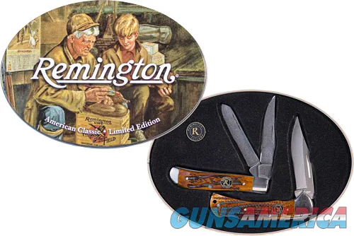 Remington Cutlery REMINGTON AMERICAN CLASSIC 2-KNIFE SET W/TIN