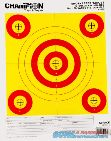 Champion Targets Shotkeeper 5-Small Bull 45562