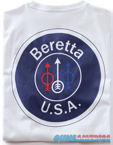 Beretta BERETTA T-SHIRT USA LOGO 2X-LARGE WHITE