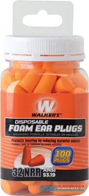 Walkers Game Ear Foam Ear Plugs 50 Pair GWPFP50PK