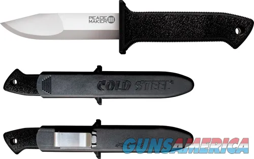 Cold Steel COLD STEEL PEACE MAKER III 4" PLAIN EDGE BOOT KNIFE W/SHEATH