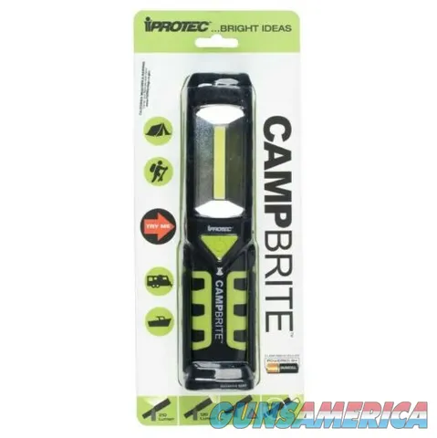 IPROTEC Lantern Flashlight Campbrite 120 or 210 LUMEN Black