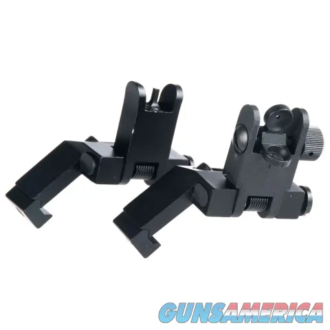 Aim Sports AR-15 Low Profile 45 Degree Angled Flip Up Sight Set