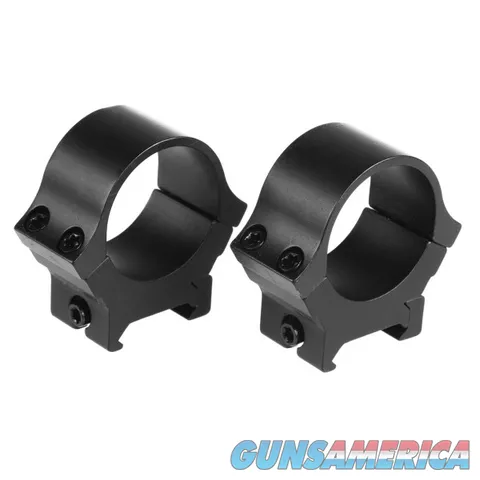 B-Square 30mm Medium Matte Black Picatinny Weaver Style Bolt On Scope Ring Pair