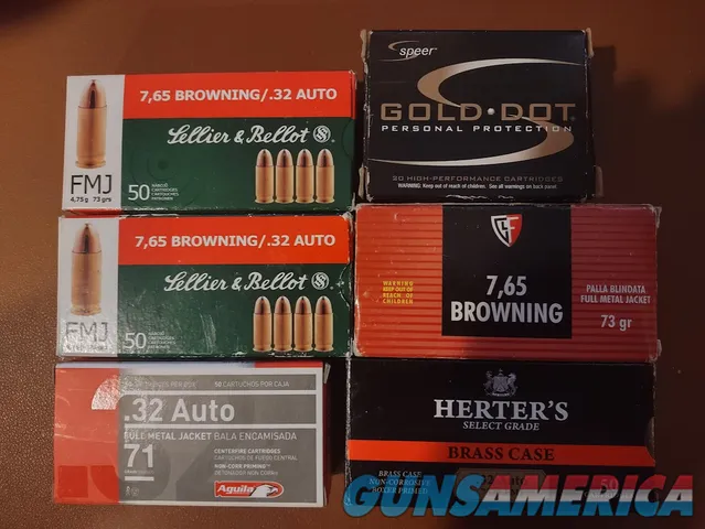 275 rounds .32 ammo NEW IN BOXES