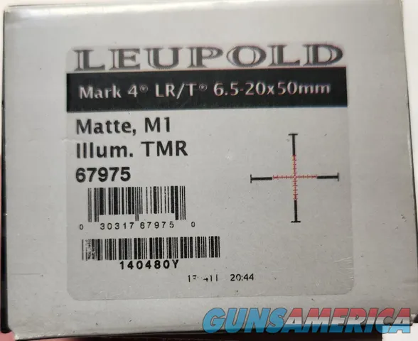 Leupold Mark 4 LR/T 6.5-20x50mm M1 Illuminated Reticle Img-3