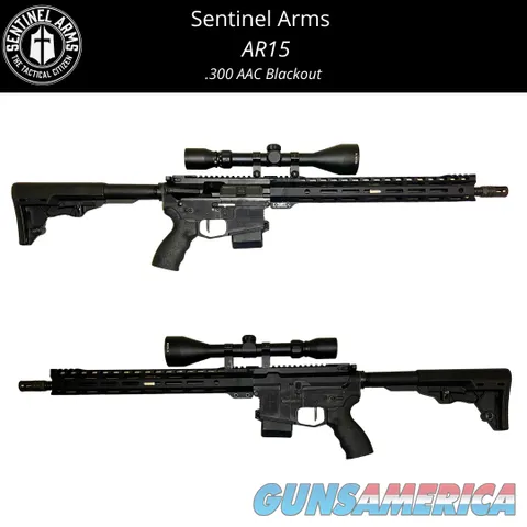 .300 AAC Blackout by Sentinel Arms AR15 with Scope
