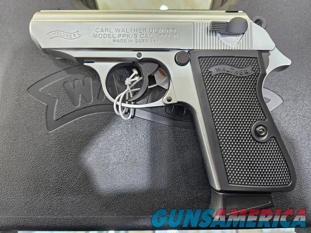 Walther PPK/S Nickel 22LR 3.35" Barrel 10-Rounds