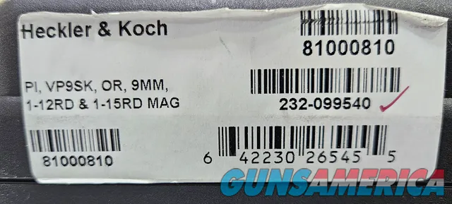 Heckler & Koch VP9SK OR 642230265455 Img-3