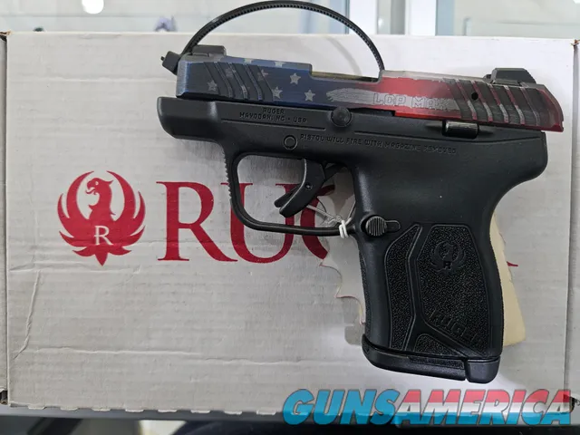 Ruger LCP Max Blued, Cerakote American Flag .380Acp 10+1