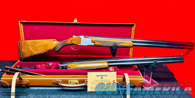 EXCEPTIONAL! 1958 Belgian Browning Grade II/Pigeon Grade two barrel set W/ Abercombie & Fitch Case & accessories! 99%+ COND! 