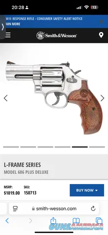 S&w 686 plus deluxe carried few times in wilderness