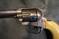 Colt SAA 44-40 Etched Panel Engraved Montana Lawman  Img-6