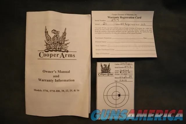 Cooper Model 21 204Ruger Custom Classic