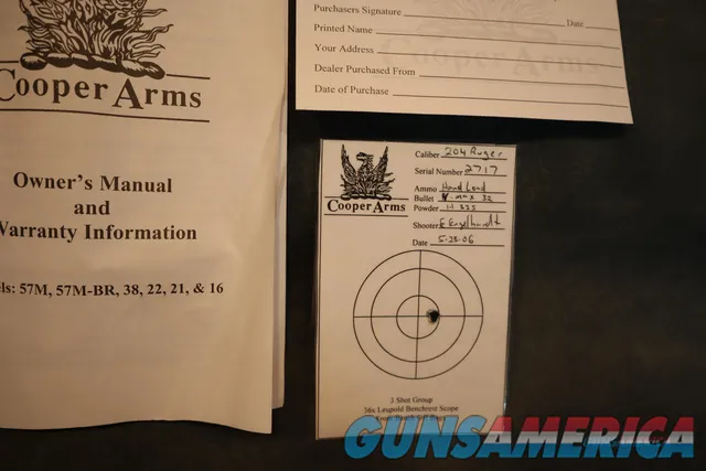 Cooper Model 21 204Ruger Custom Classic