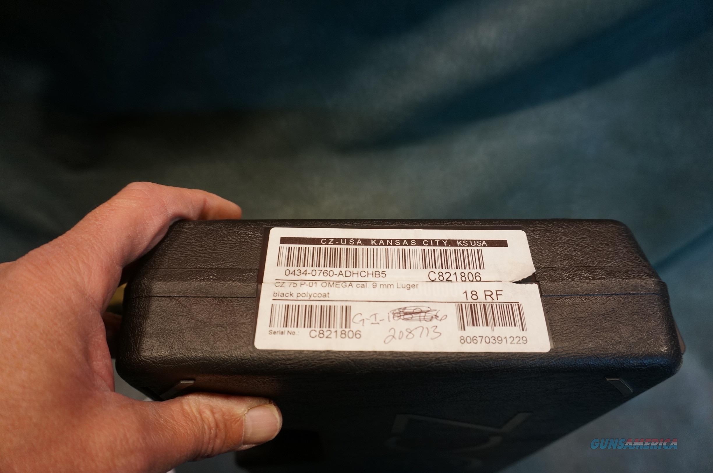 CZ 75 P01 9mm Omega Cajun Gun Work... for sale at