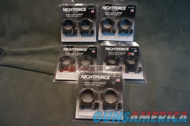 Night Force 30mm Ultralite ring sets Img-1