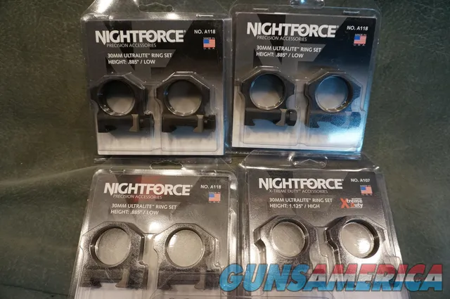 Night Force 30mm Ultralite ring sets Img-2