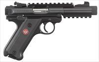 Ruger MKIV Tactical 22 LR 4.4" ThreadedPicatinny Rail, 10+1 NEW (40150_