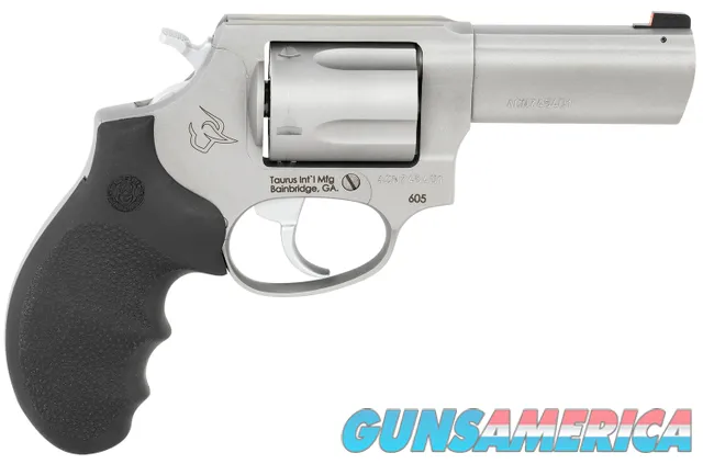 Taurus Defender 605 Stainless 38 Spl+P 357 Mag 3" & Night Front Sight (2-