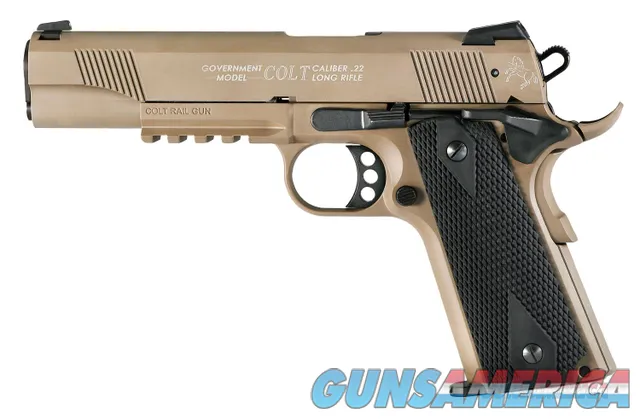Walther Arms 1911 Colt Government A1 22 LR Flat Dark Earth 12+1 5" New (5170310)