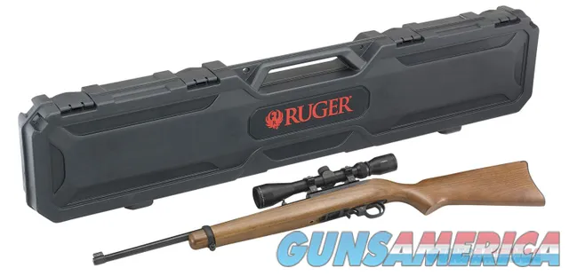 Ruger 1022 Carbine 22lr 10+1 18.5" Hardwood Viridian EON 3-4x40 Scope NEW (31159)