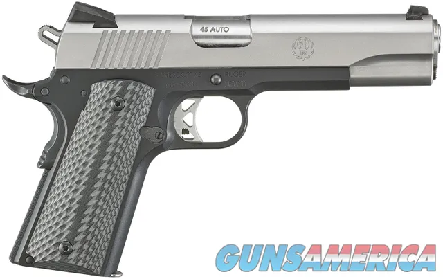 Ruger SR1911 Full Size 45 ACP, 8+1, 5" Stainless G10 Grip NEW (6792)