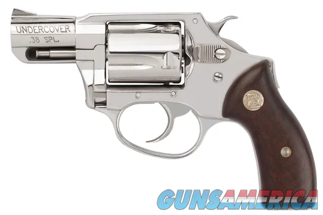 Charter Arms Undercover 38 Special, 2" Hi-Polished Stainless, Wood Grip NEW