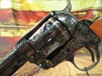 EMF/Pietta 1873 Single Action Great Western II 45 long colt 4.75" Light Engraved (HF45LLE434NMBW)